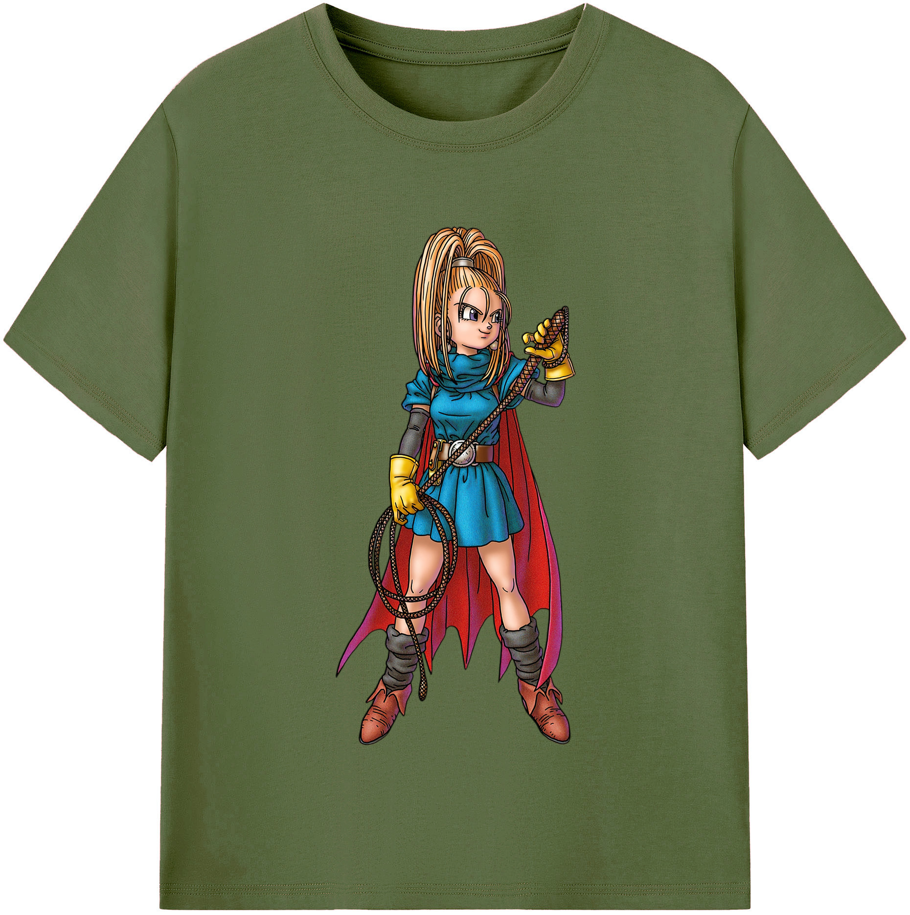 （画像用） ドラゴンクエスト Doragon Kuesuto Dragon Quest 綿100％半袖Tシャツ（フロントプリント）